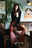 Christobel Flares in Terra Nova Rust - Wide Leg