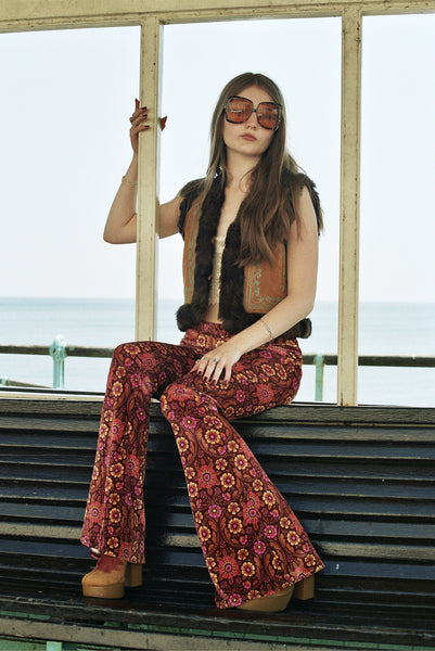 Odetta Flares in Tan