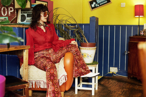 Odetta Flares in Tan