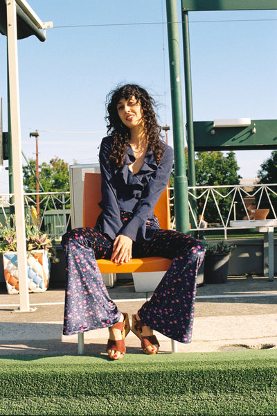 Clover Flares - Deep Blue Velvet