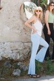 Sky Blue Organic Bamboo Flares - Pre-Order