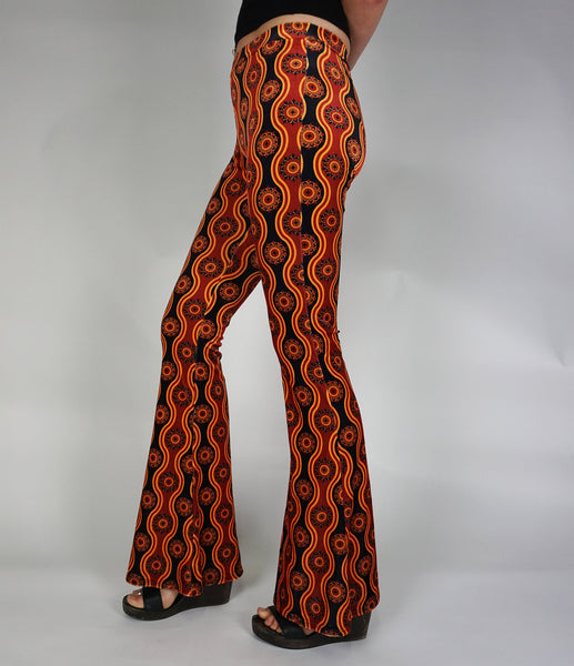 Ophir Velvet Flares - Maroon