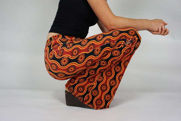 Ophir Velvet Flares - Maroon