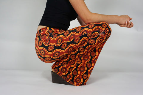 Ophir Velvet Flares - Maroon
