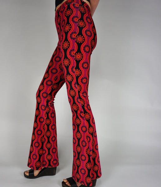 Ophir Velvet Flares - Pink