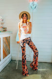 Frida Flora Brown & Pink Flares - Dazey LA & Flare Street Exclusive