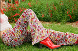 Luna Flares - Fuschia & Marigold Velvet