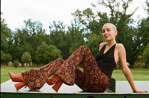 Luna Flares - Golden Brown Velvet