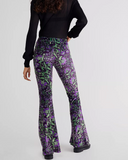 Donyale Flares - Purple Velvet