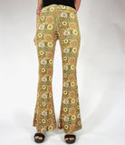 Layla Flares - Olive and Rust Velvet