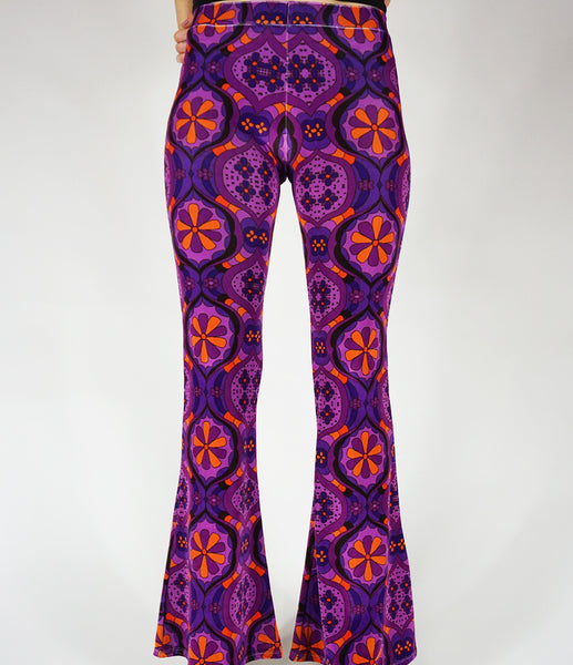 Lucrezia Flares - Purple Velvet