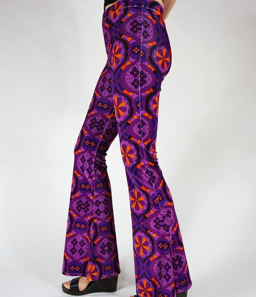 Lucrezia Flares - Purple Velvet