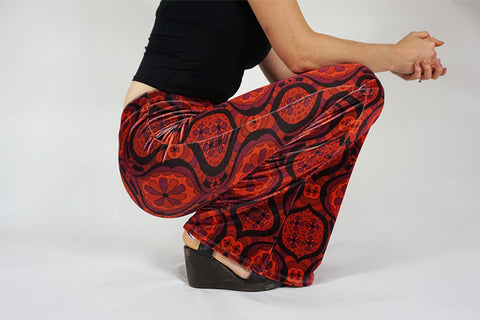 Lucrezia Flares - Ruby Red Velvet