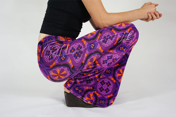 Lucrezia Flares - Purple Velvet