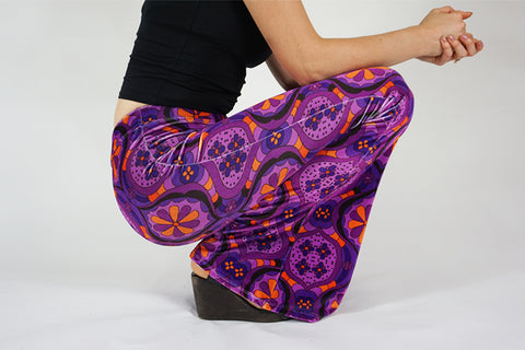 Lucrezia Flares - Purple Velvet